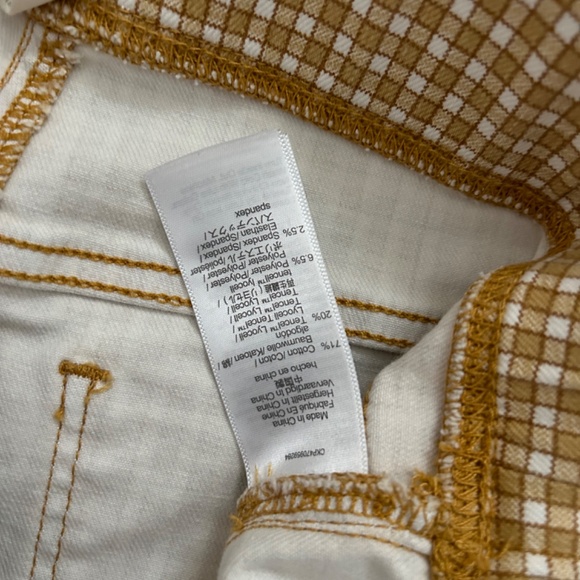 Madewell Pull-On Skinny High Rise Flare Jeans in Mini Check Size 29 - Picture 2 of 7